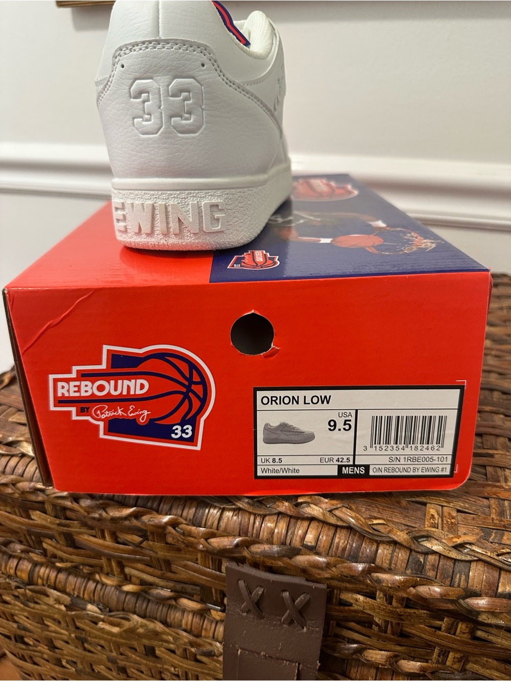 Rebound by Patrick Ewing Orion Low Men’s ' Sneakers in White